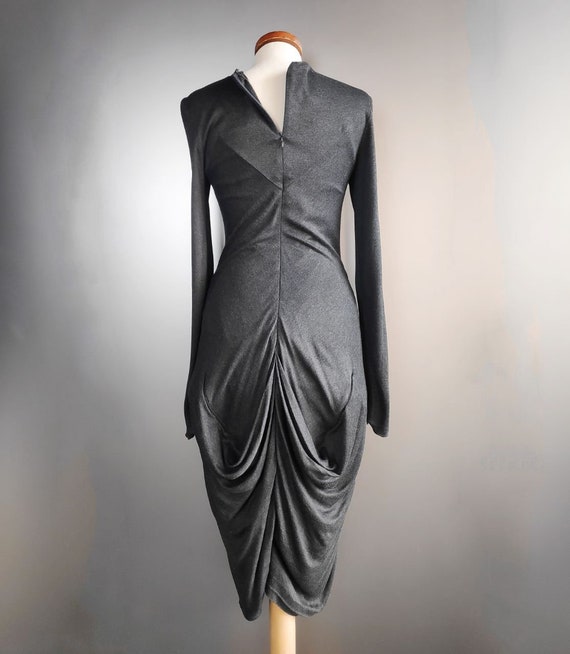 Alexander Mcqueen Vintage Designer Dress With Drapery New With Label Size  42 IT - Etsy