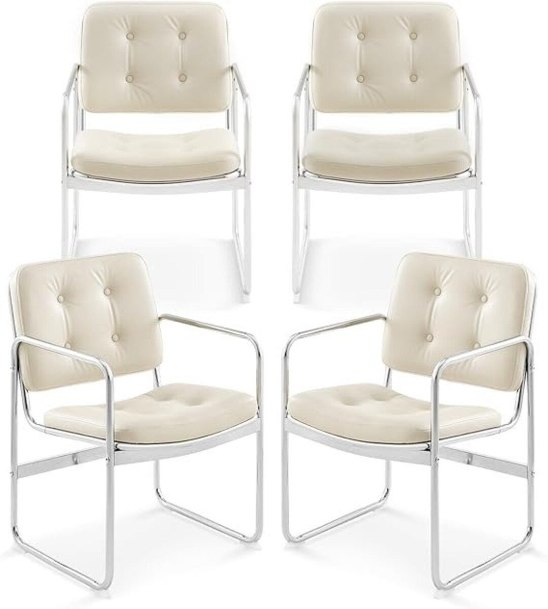 Dining Chairs Set of 4 PU Leather Dining Room Kitchen Side Etsy