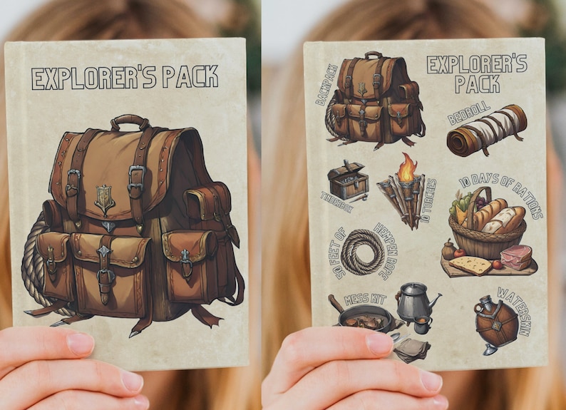 Explorer Rations D&D Equipment Pack Cards - Posters - Dungeons and Dragons 5e Compatible ...
