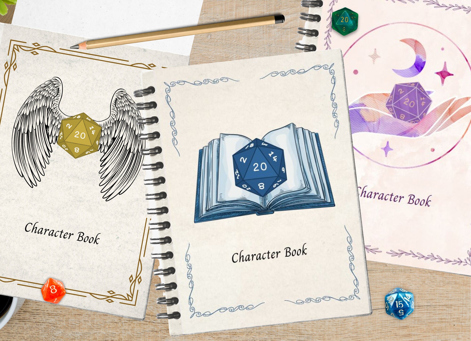 Dungeons &amp; Dragons Character Journal Printable - Fillable PDF | 5e Compatible | Dnd Campaign ...