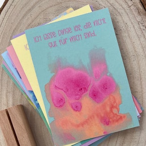 Bunte Affirmationskarten, Inspirierende Achtsamkeits Karten für Selbstliebe und Motivation