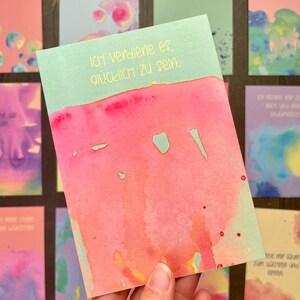 Colorful affirmation cards, inspiring mindfulness cards for self-love and motivation image 14