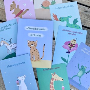 Affirmationskarten für Kinder mit süßen Tiermotiven – liebevoll gestaltet zur Stärkung von Selbstbewusstsein & positiver Selbstwahrnehmung