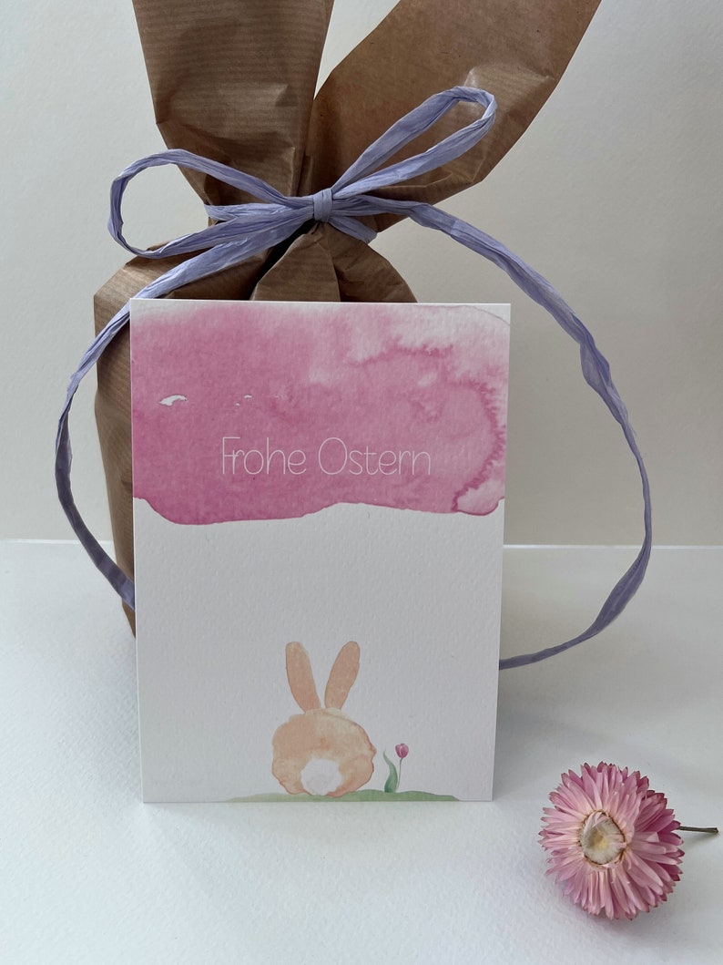 Bunte Osterkarten für Ostergrüße, Postkarten mit verschiedenen Motiven als Geschenkidee zu Ostern, Ostergeschenke als Set oder einzeln, A6 Bild 6