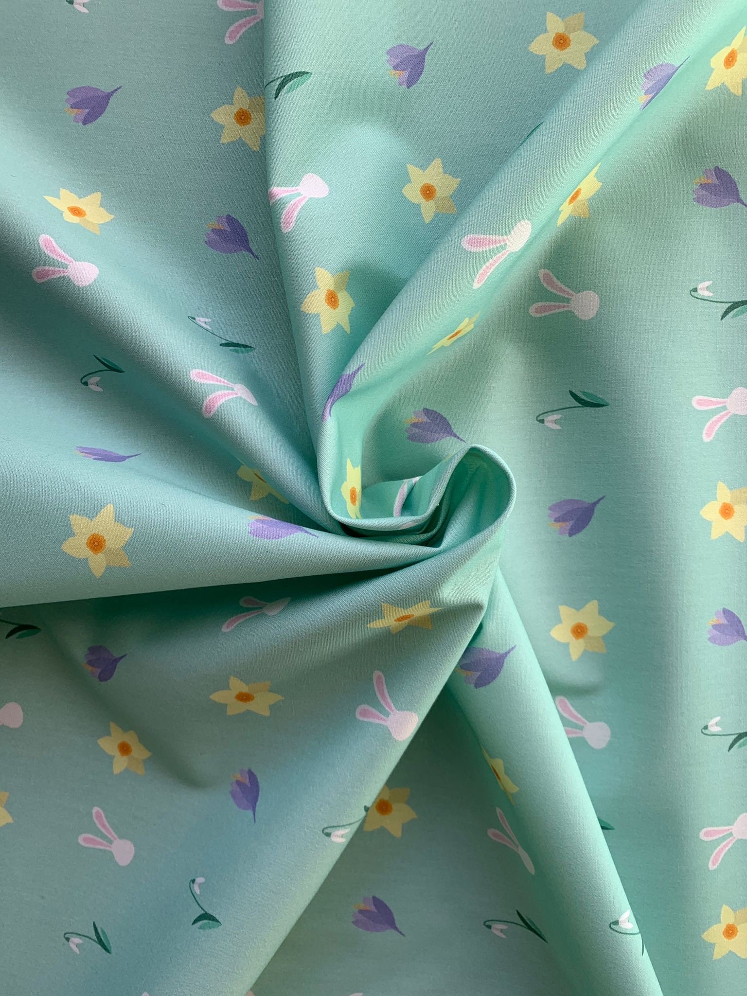 Osterstoff, Bio- Canvas Stoff in Meterware 100% Baumwolle (185g