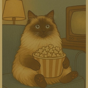 Custom Retro Pet Poster – Personalized Vintage Style Animal Wall Art | Cat or Dog Illustration