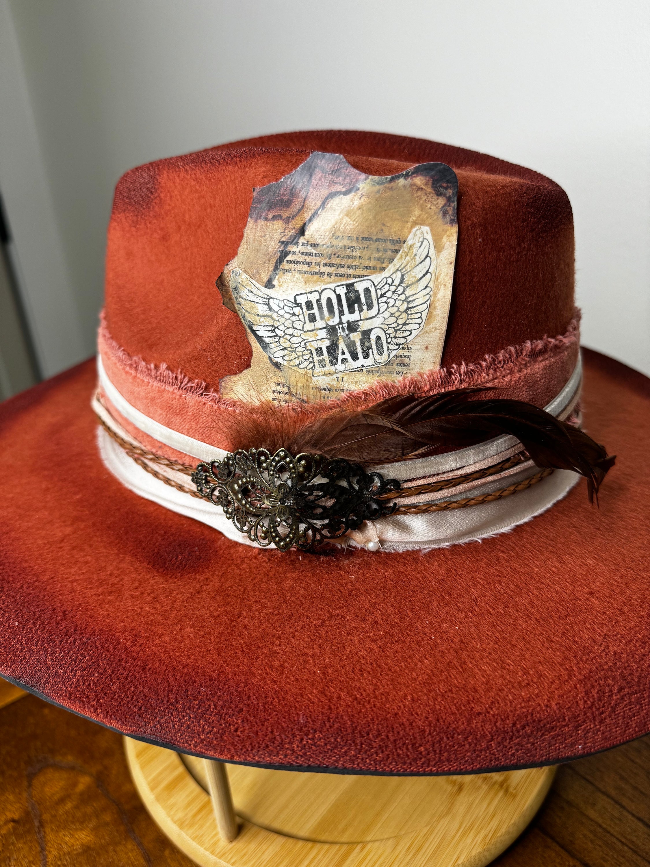 Hold My Halo - Custom Fedora Hat - Etsy