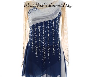 Customized dress/ Costume/ Figure skating/ Ice dance/ Ice skate/ Acrobatic/ Roller skate/ Competition dress/ Bespoke/ Romantic style