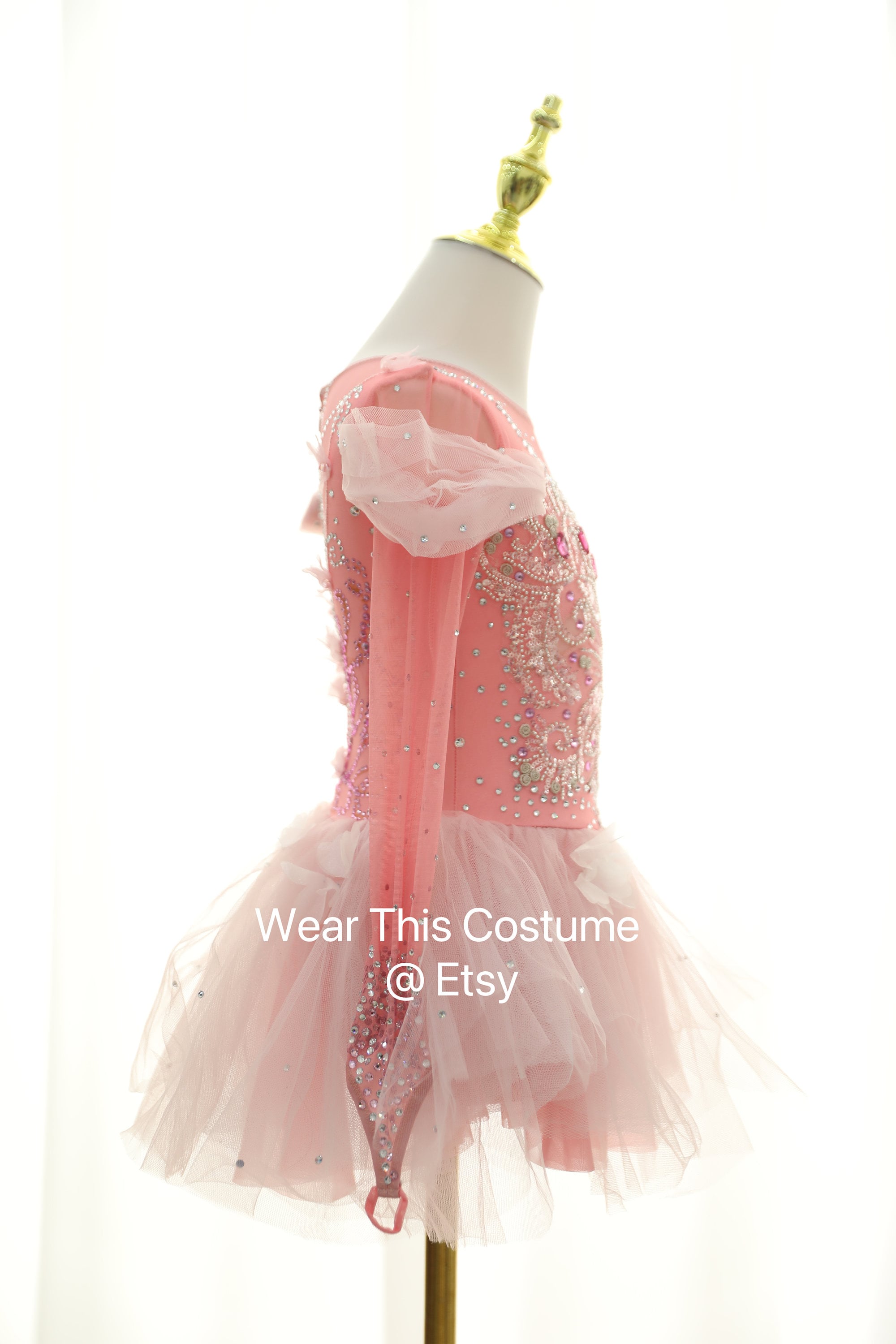 Ice Skate Pink Pattern Print Men Long Robe