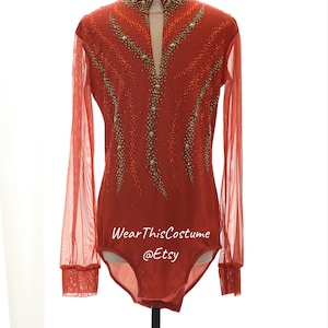 Mens Boys Customized Costume/ Figure skating/ Ice dance/ Leotard/ Acrobatic/ Roller skate/ Competition/ Bespoke costume/ Unitard/ Bodysuit