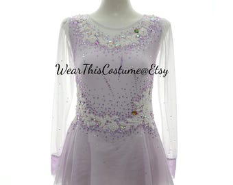 Customized dress/ Costume/ Figure skating/ Ice dance/ Ice skate/ Acrobatic/ Roller skate/ Competition dress/ Bespoke/ Romantic style