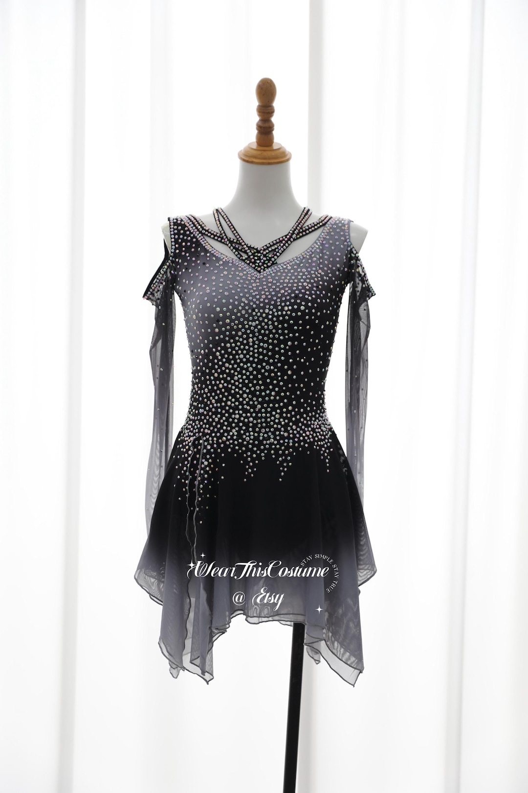 corset bodycon dress Poly USA 8936 Short Sheer cocktail dress classy elegant Black WOMAN Flare Fit Size:custom made rushed order