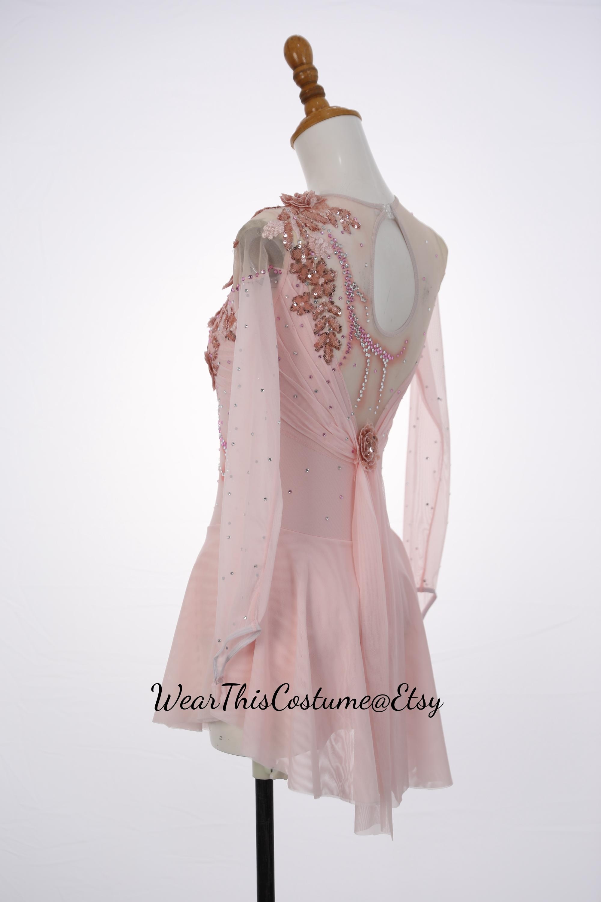 Pink figure skating dress - Etsy 日本
