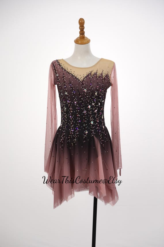brown figure skating dress Buy Girl's Women's Dress/ Customized Ice Dance Costume/ Ice Skating Dress/ Equestrian Vaulting/ Acrobatic Dress/ Ice Dance Online in India Long sleeve
