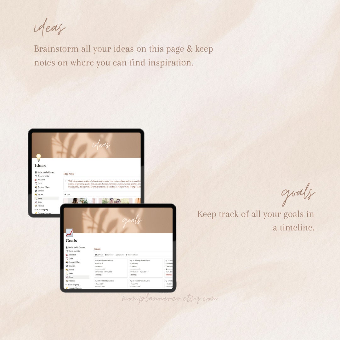 Notion Template Social Media Planner | Ultimate Content Planner ...