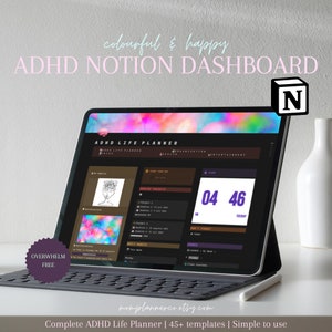 Notion Life Planner Dashboard | Notion ADHD Planner Template | Notion Dashboard | Neurodivergent Planner | Complete Digital Notion Planner
