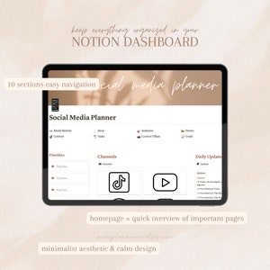 Notion Template Social Media Planner | Ultimate Content Planner ...