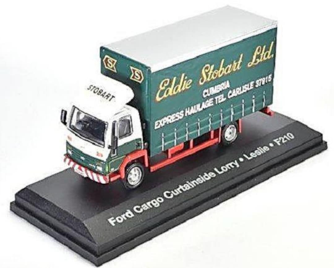 Ford Cargo Curtainside Lorry Eddie Stobart Diecast Model SCALE 1 76 OO ford-cargo-curtainside-lorry-eddie-stobart-diecast-model-scale-1-76-oo