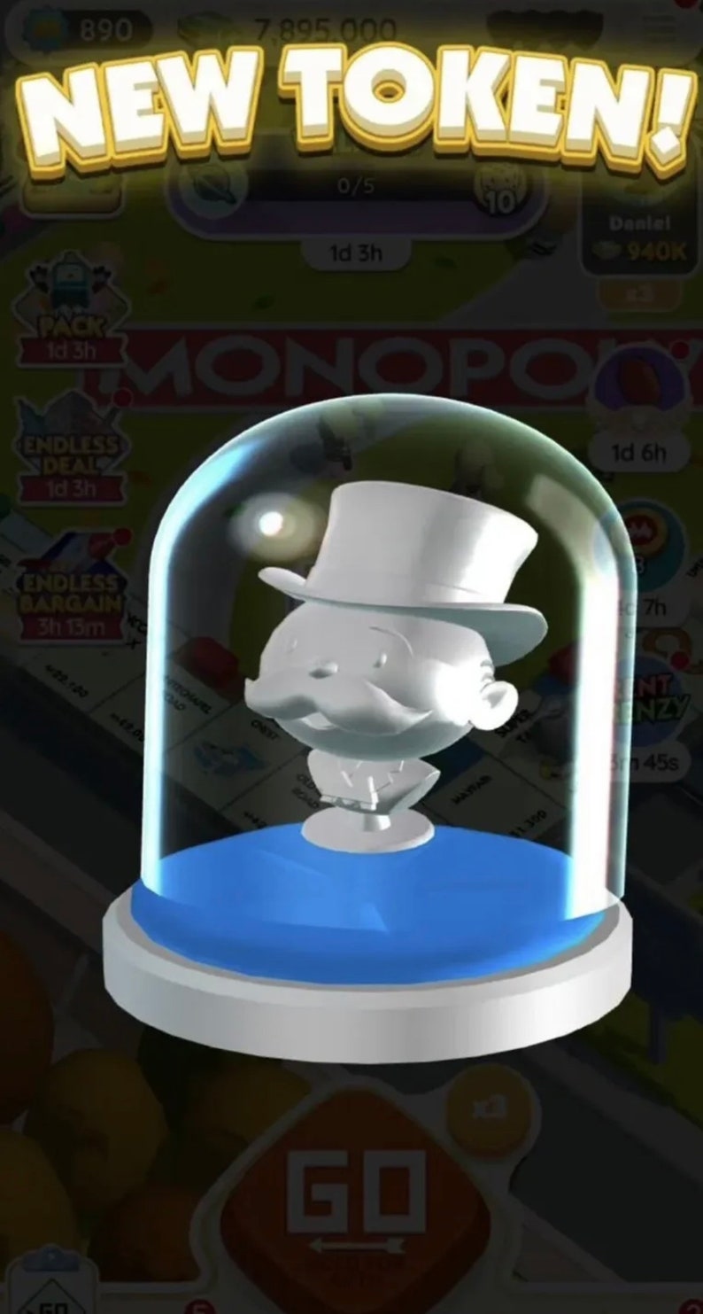 Monopoly GO Fill Friend Invite Bar 860 Dice & Mr Monopoly Etsy