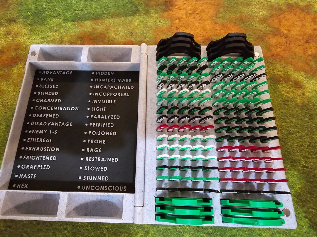 Multicolored Condition Markers With Bases and Magnetic Case - Etsy