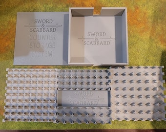 The Scabbard Counter Storage System - Standard 3 Tray Set (ASL, Panzerblitz, Panzer Leader, Avalon Hill, GMT, Etc.)