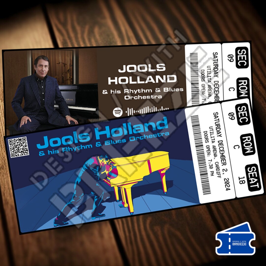 Printable Jools Holland and His Rhythm and Blues Orchestra Ticket 2024