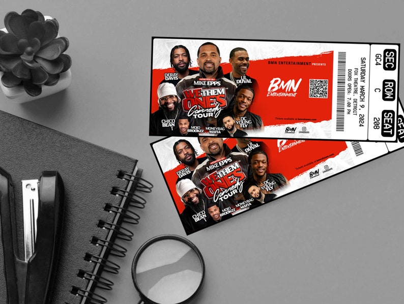 Printable We Them Ones Comedy Tour Ticket Mike Epps Live Etsy