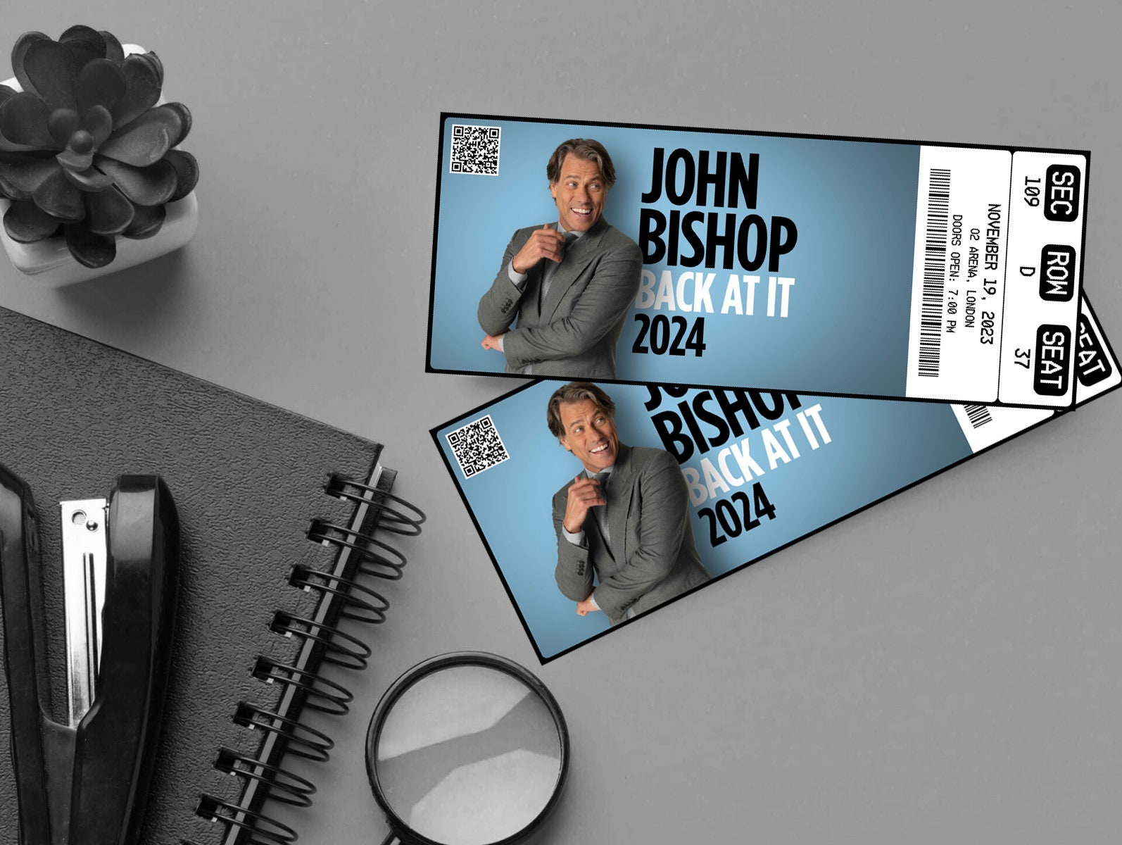 Printable John Ticket Back at It 2024 Tour Live Show Etsy