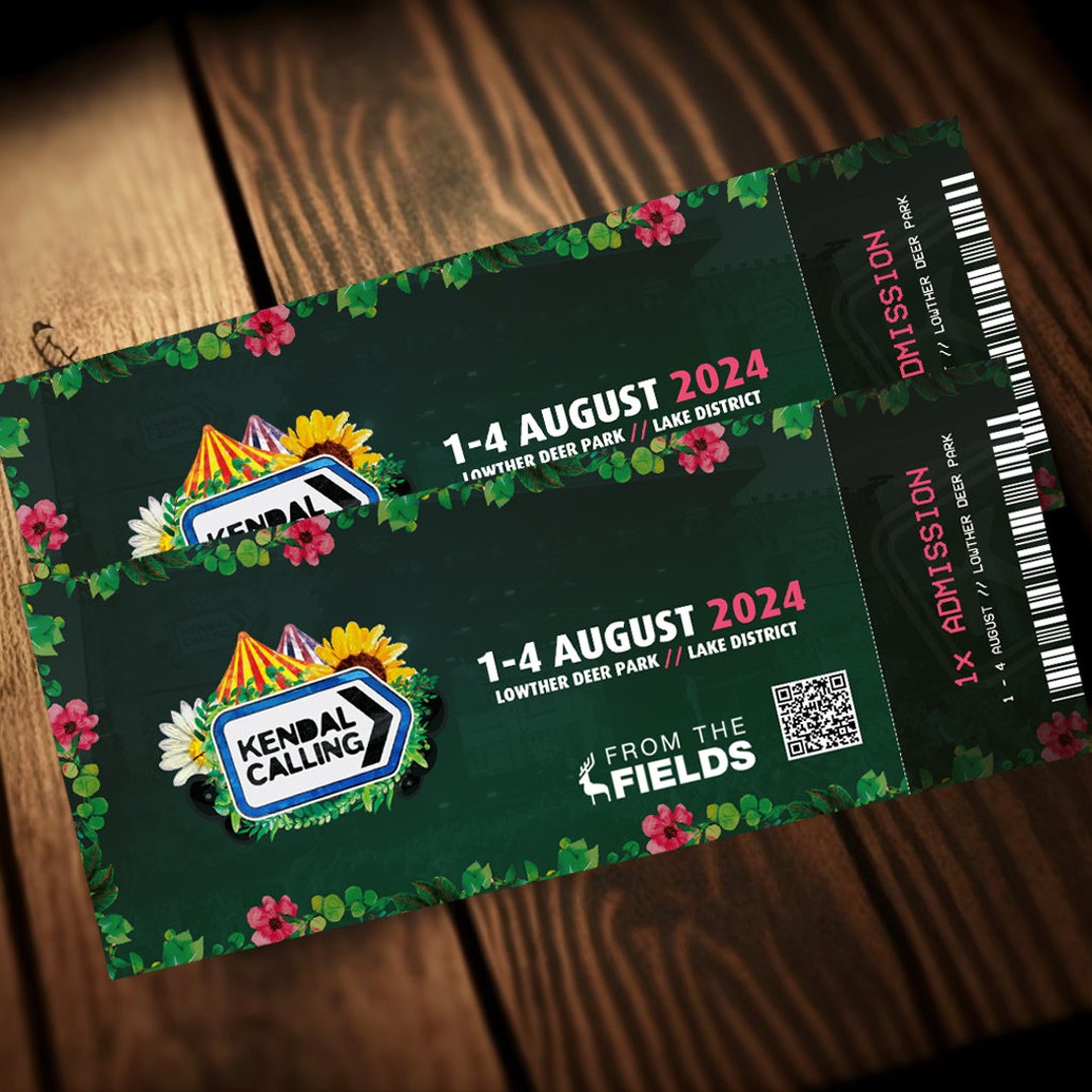 Printable Kendal Calling Festival Ticket 2024 Concert Show Etsy