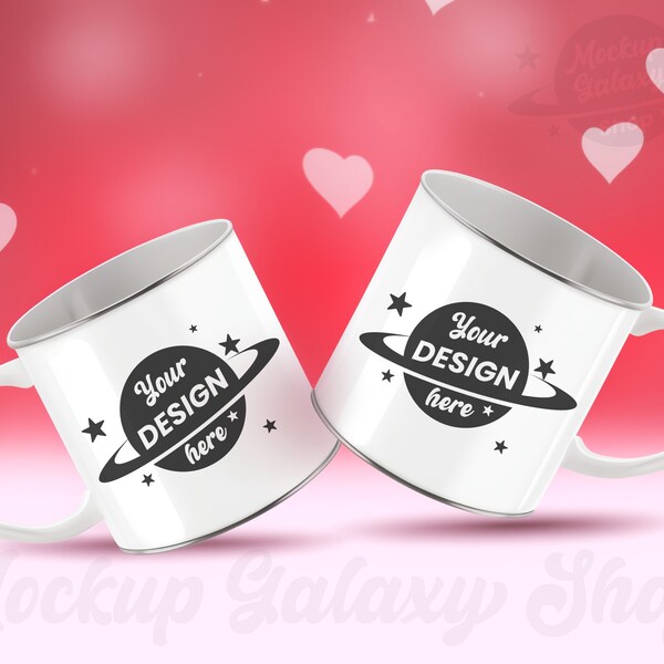 Mug mockup, valentine day gift, valentine mug mock up, duo mug à personnaliser