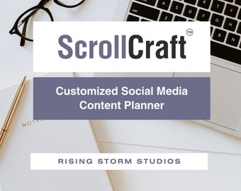 Customized Social Media Content Planner (12-Months Of Pre-Polulated Daily Post Ideas! 1 Year & Over 360 Themed Posts!)