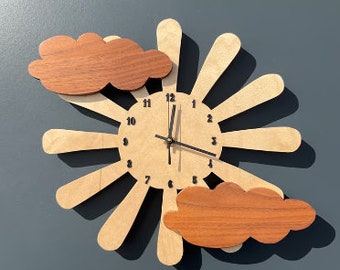 Sun & Cloud Clock