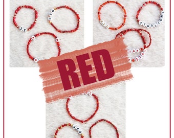 Bracelets d'amitié Eras Tour RED