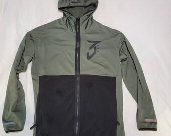 Dryfast hooded zip up jacket - "Jog Dog" - Threedem Clothing Curations by Tim Mulvey