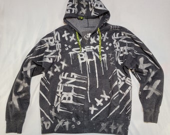 Zip Hoody - "Scheme Being Colab" - Threedem Clothing Curations by Tim Mulvey