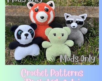 DIGITAL FILE ONLY - Chunky Teddy Bear Pattern Panda Mod Pack - Mods Only