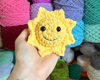 Pocket Full of Sunshine / Crochet Sun Mini Plushie