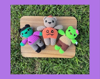 DIGITAL FILE ONLY - Beary Spooky Bears Crochet Pattern