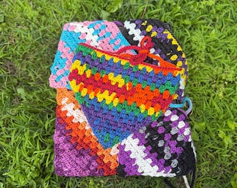Pride Bandana / Wall Hanging - Crocheted Bandanas