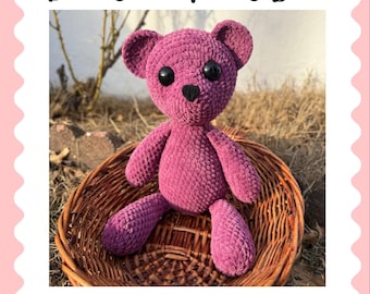 DIGITAL FILE ONLY - Dandy the Teddy Bear Crochet Pattern