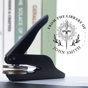 Custom Book Embosser, Personalized Library Stamp/book Lover Gift