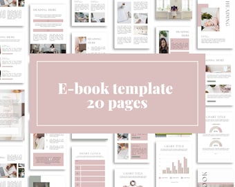 Curso editable / Libro de trabajo / Plantilla Canva de libro electrónico de imán principal / Negocios de libros electrónicos rosados / Plantilla para propietarios de pequeñas empresas / Entrenadores