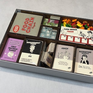 Food Chain Magnate Board Game Organizer