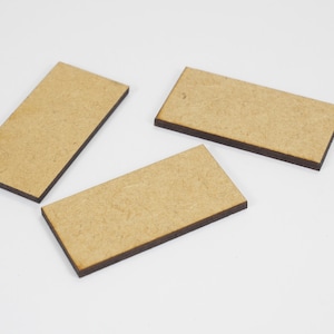 Bases retangulares universais de 3 mm