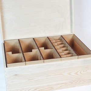 Boîte de rangement en bois pour cartes « Pure »