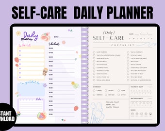 For The It Girl! Illustrated Daily Planner, Purple Pastel Planner, Cute Digital Planner, Planner for Productivity, Planner for Organization.