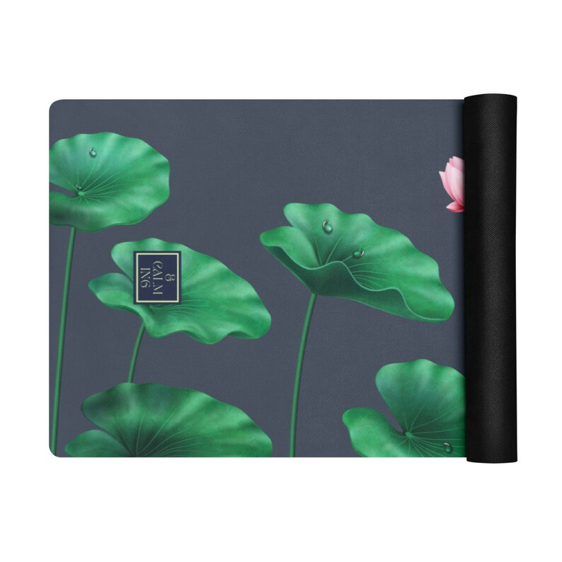 Lotus Pond Yoga Mat Anti Slip Natural Rubber Yoga Mat Grip Yoga Mat