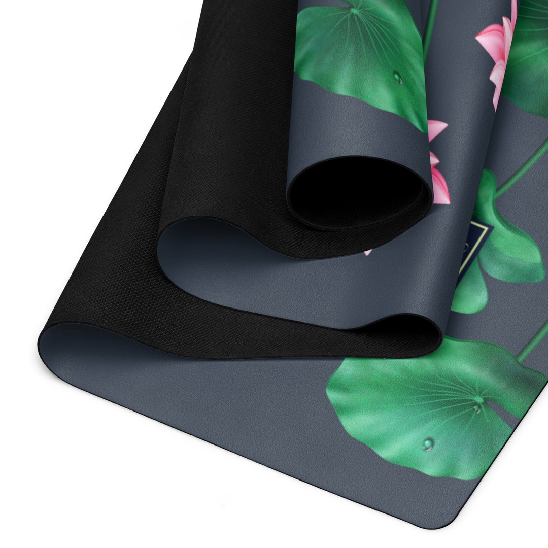 Lotus Pond Yoga Mat Anti Slip Natural Rubber Yoga Mat Grip Yoga Mat