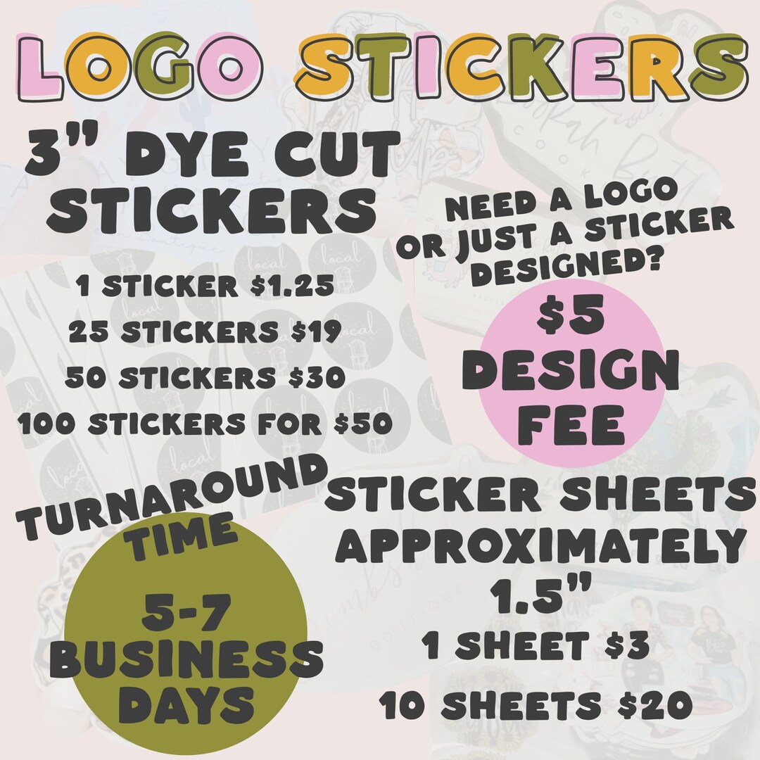 Logo Stickers, Custom Stickers, Branding Stickers, Logo Art, Business ...