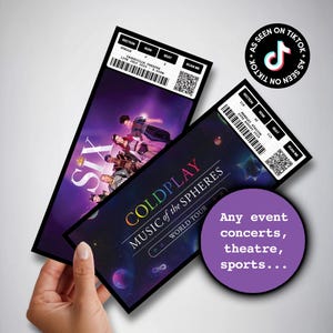 Concert Gift Ticket | Event Ticket | Surprise Voucher | Musical Ticket | Live Show | Souvenir Ticket | Memorabilia | Christmas